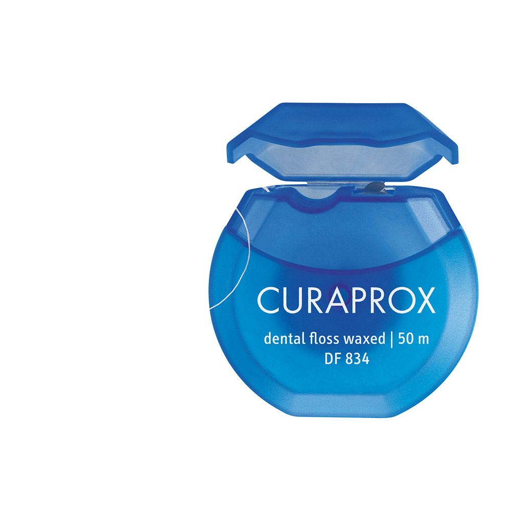Curaprox Floss DF 834 gewachst, 50 m
