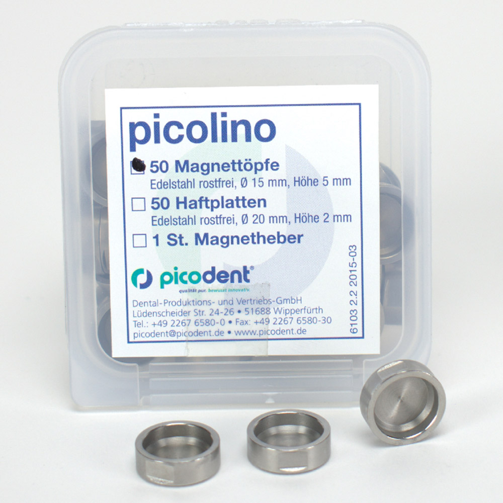 Magnettöpfe Picolino, 50 Stück