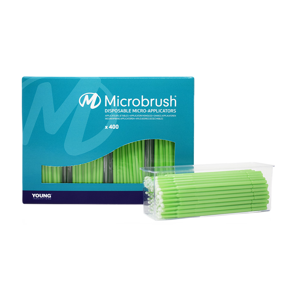 Microbrush plus regular grün, 400 Stück