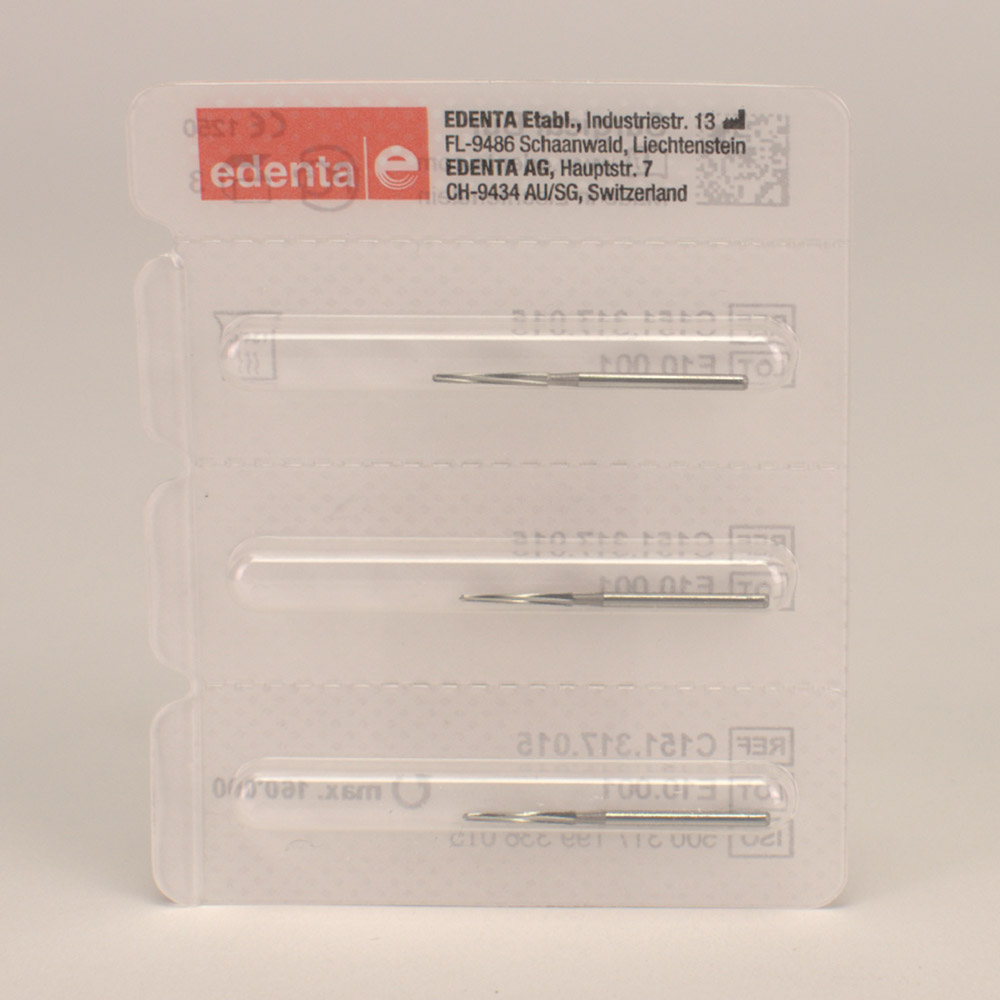 Chirurgische Fräse FGxxl C151 015, 3 Stück