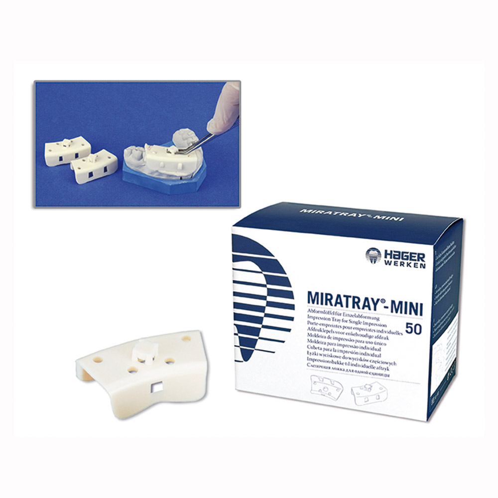 Miratray Abdrucklöffel Abdrucklöffel Mini, 50 Stück