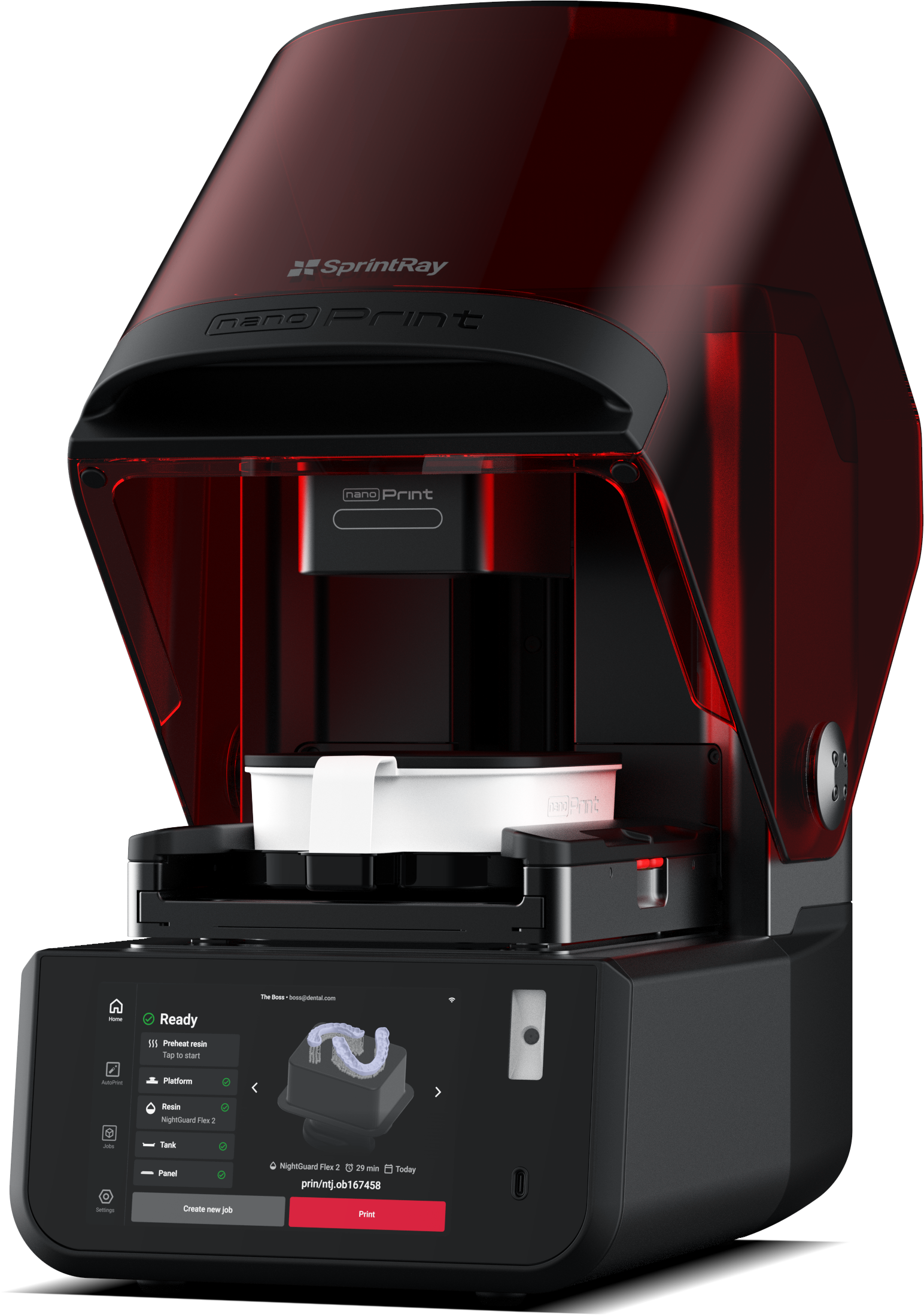 NanoPrint + NanoWash + NanoCure