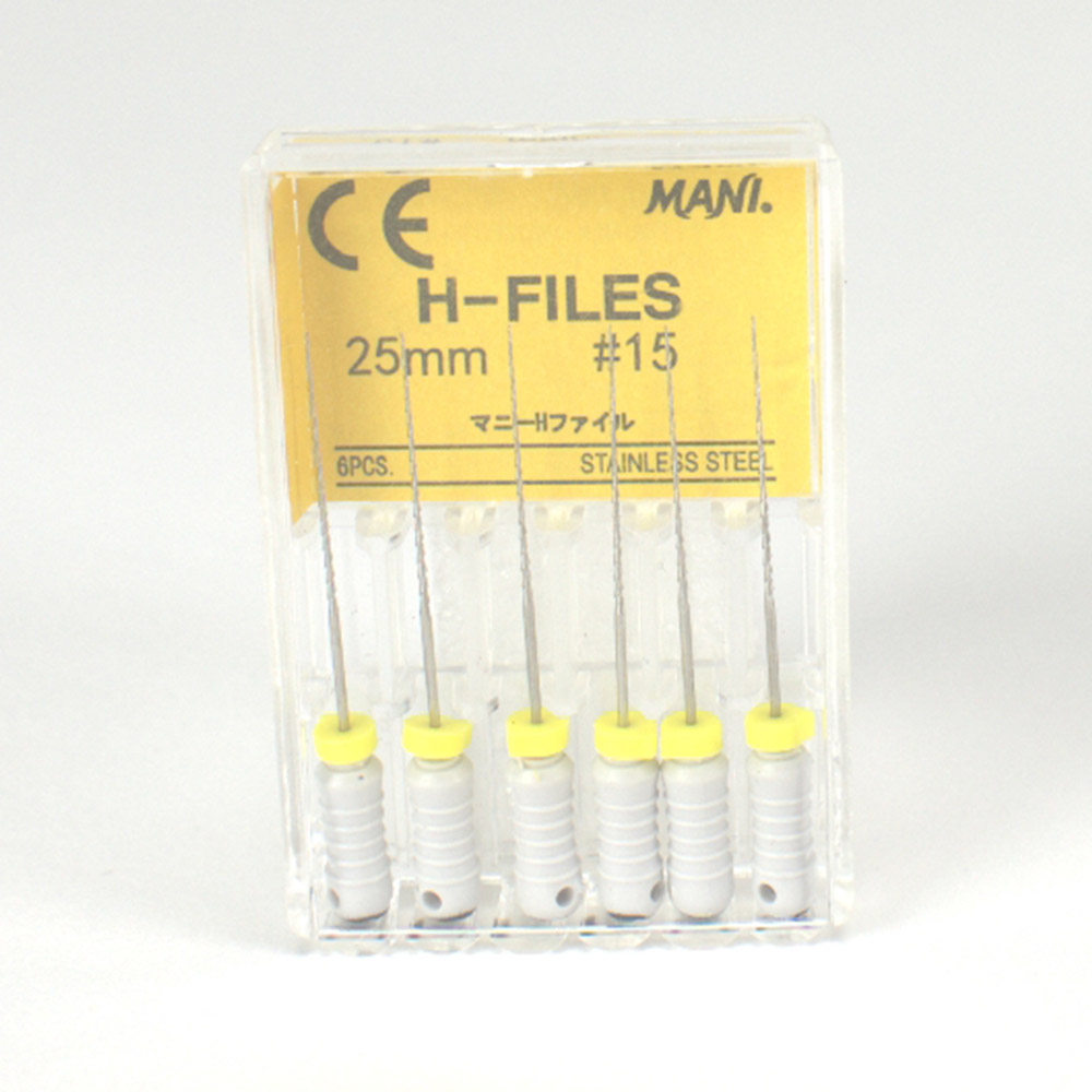 Mani H-Feilen 25 mm Gr. 15, 6 Stück