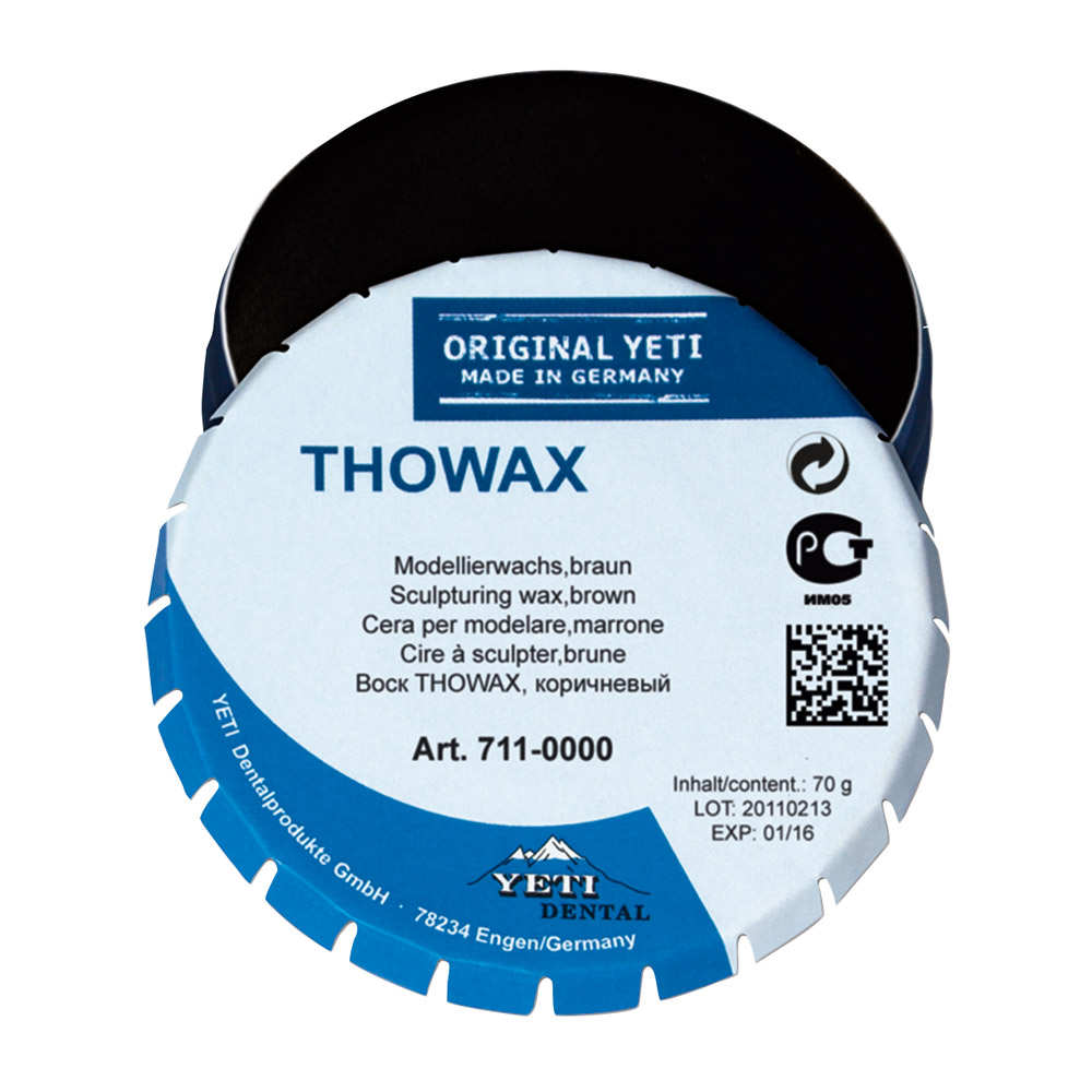 Thowax Modellierwachs braun, 70 g