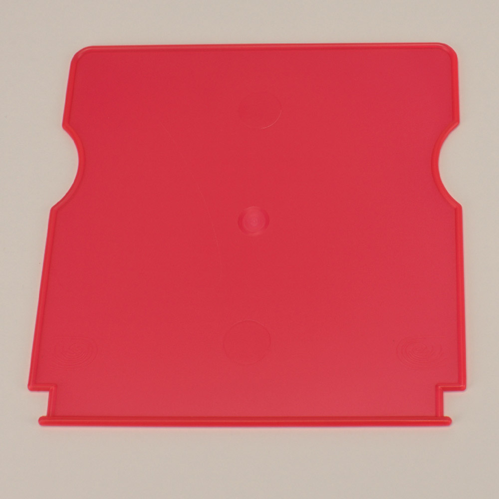 Klappe für Arbeitsschale rot transluzent, Stück