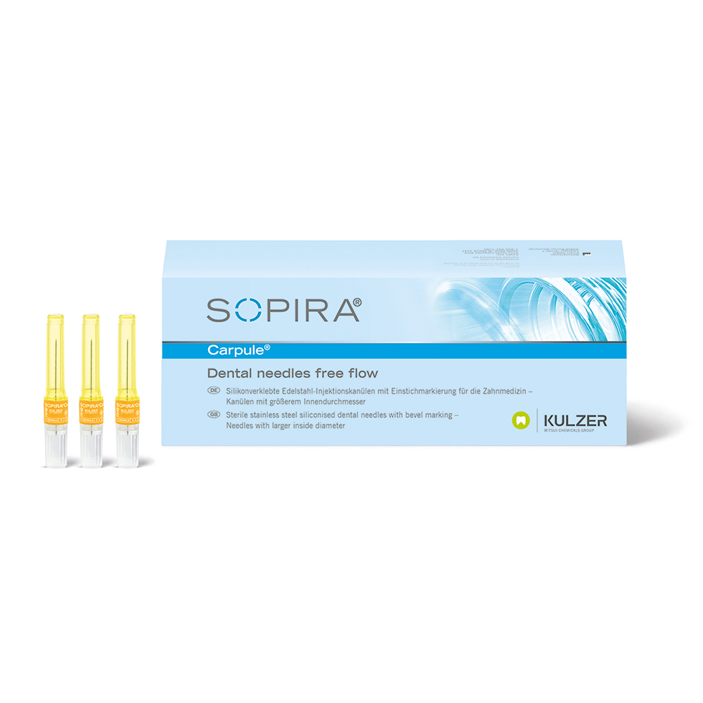 Sopira Carpule Free Flow Kanüle G30 0,3 x 25 mm, 100 Stück