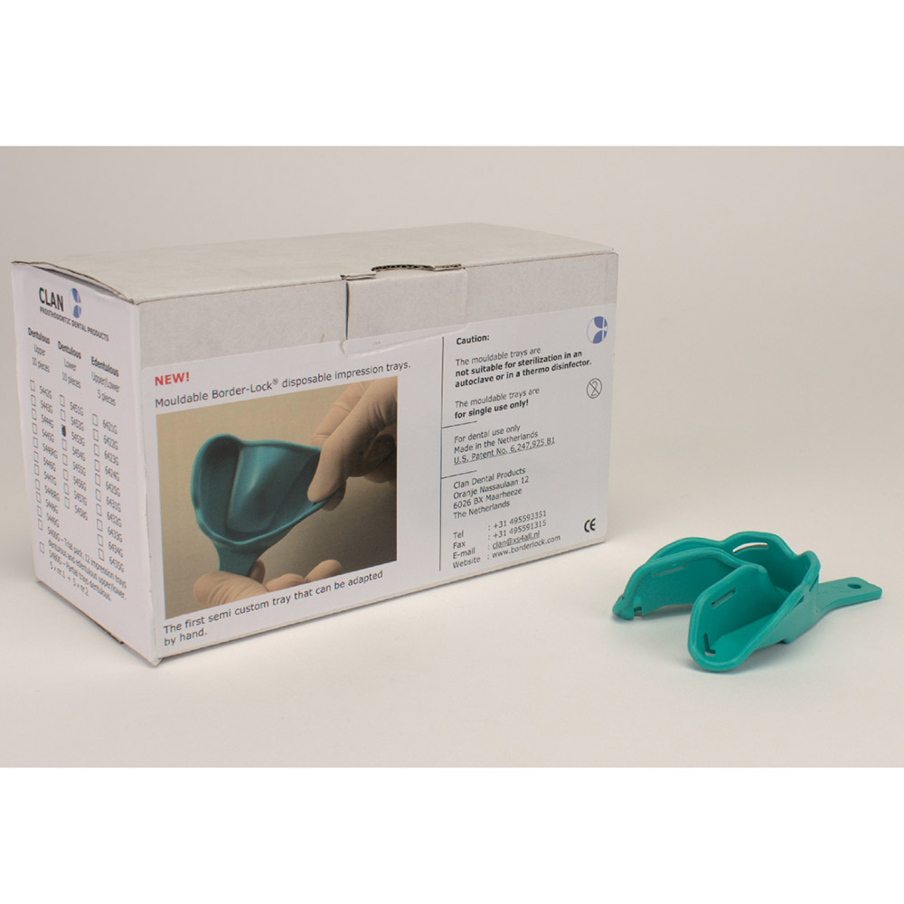 Abdrucklöffel Border-Lock verformbar bezahnt UK53, 10 Stück