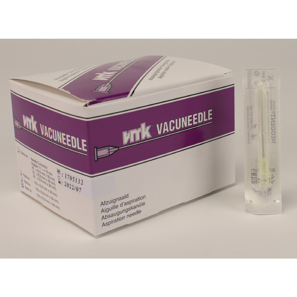 Endo Vacuum Nadel 0,9 x 38 gelb, 100 Stück