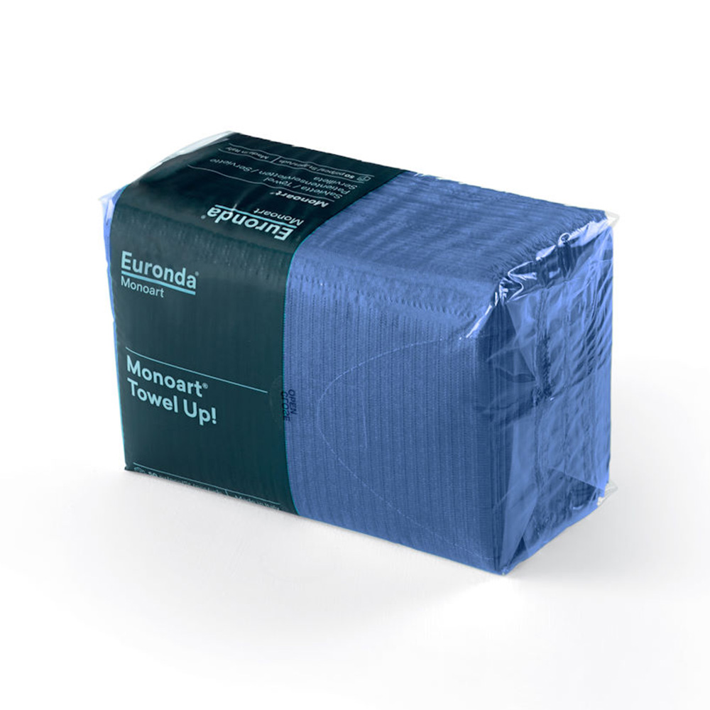 Monoart Patienten Servietten 33 x 45 cm capriblau, 500 Stück