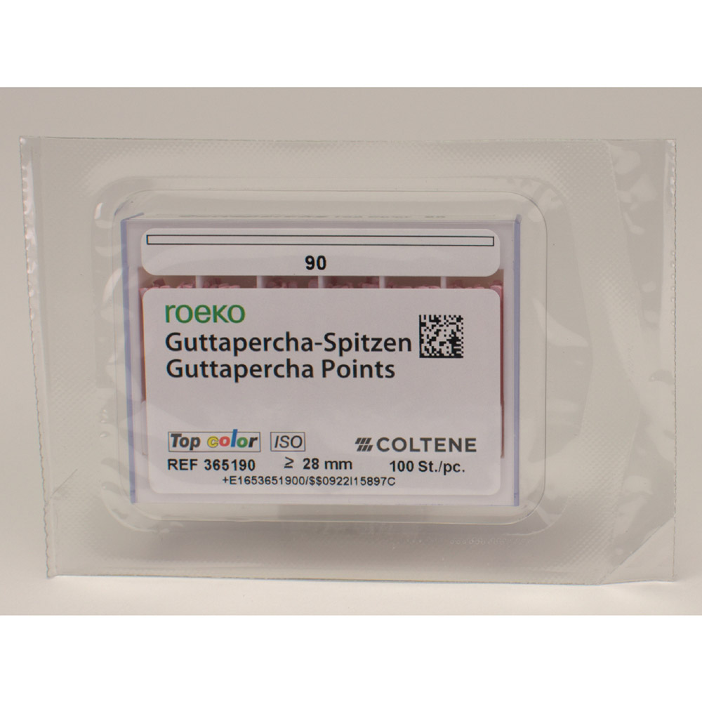 Guttaperchaspitzen Top-Color 90, 100 Stück Schiebeschachtel