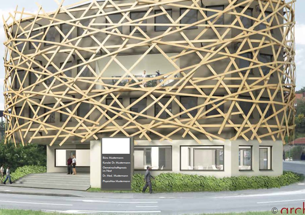 Design Neubau Ärzte- und Geschäftsgebäude