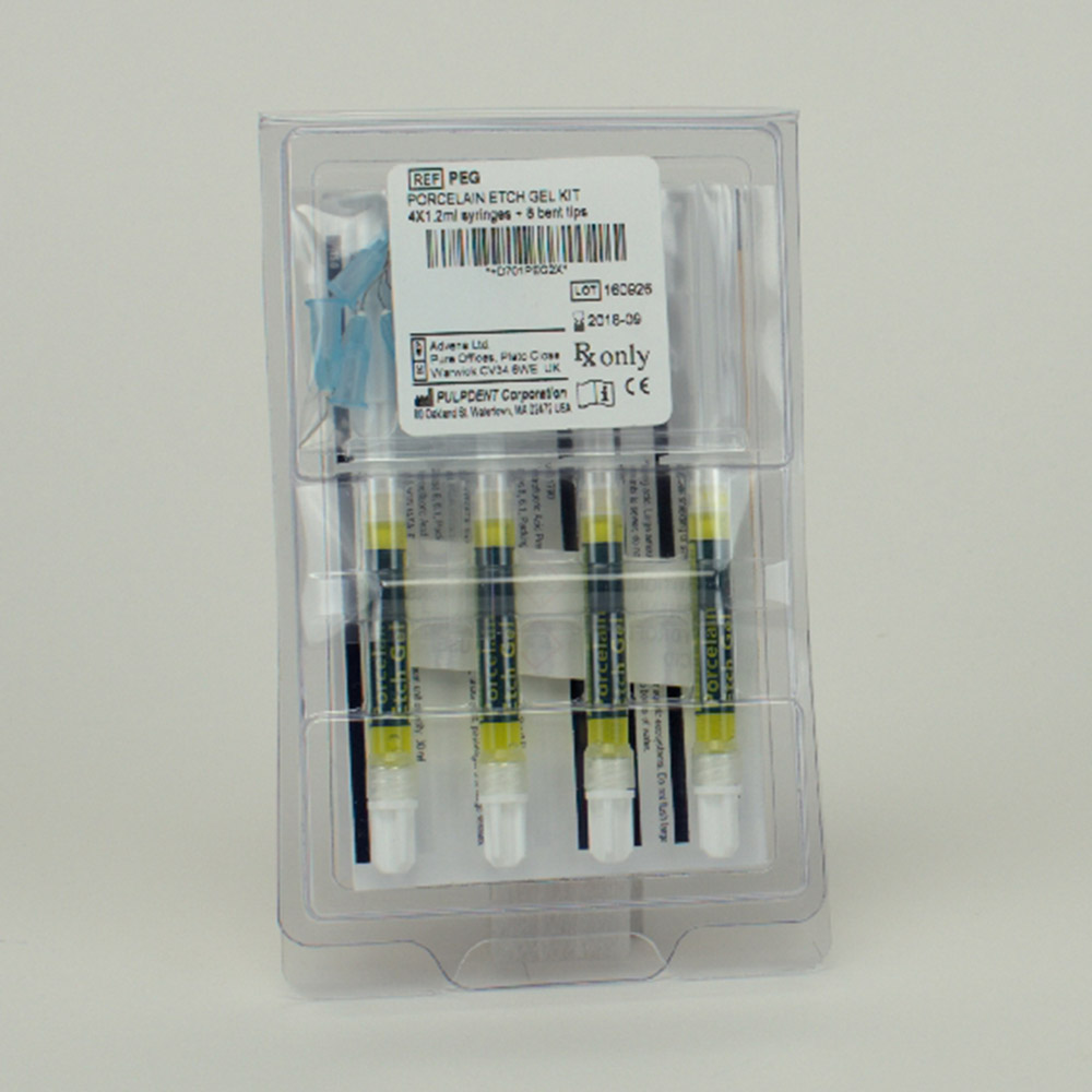 Porcelain Etch Gel 9,6 %, 4 x 1,2 ml