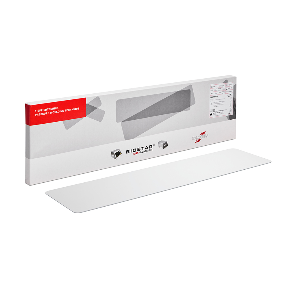 Duran+ Tiefziehfolie Strip 0,75 x 114 x 499 mm klar, 100 Stück