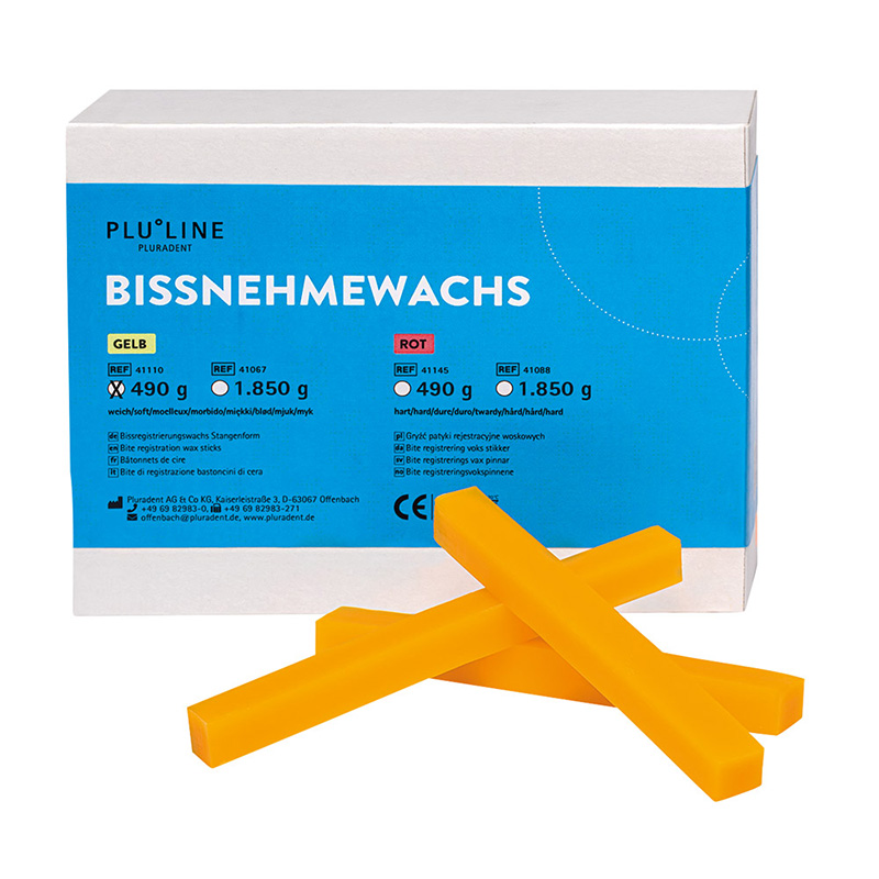 PLULinE Bissnehmewachs gelb in Stangen weich, 490 g Packung
