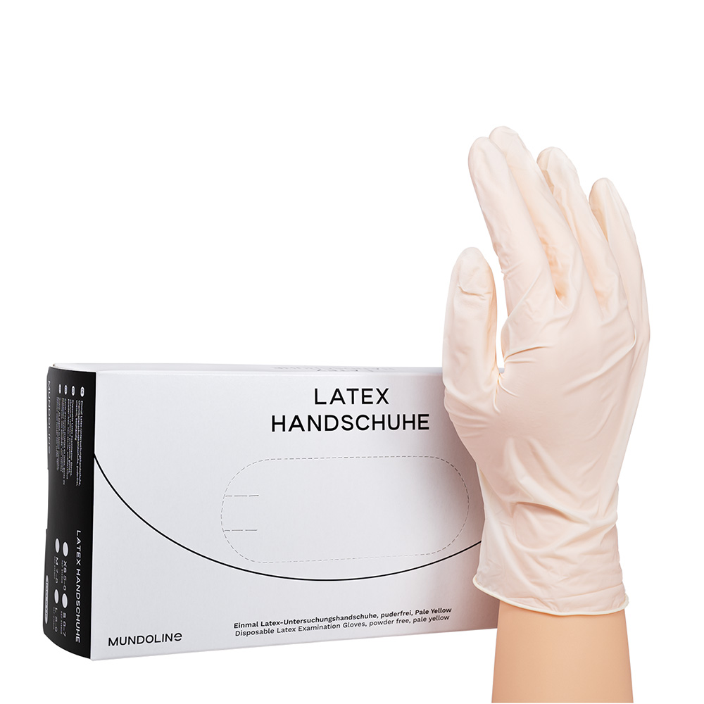 Mundoline LatexHandschuhe Gr. S, 100 Stück