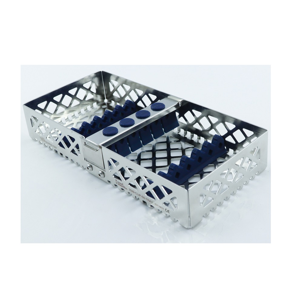 Steri-Wash-Tray Clip S6 für 6 Instrumente 190x90x34 mm blau, Stück