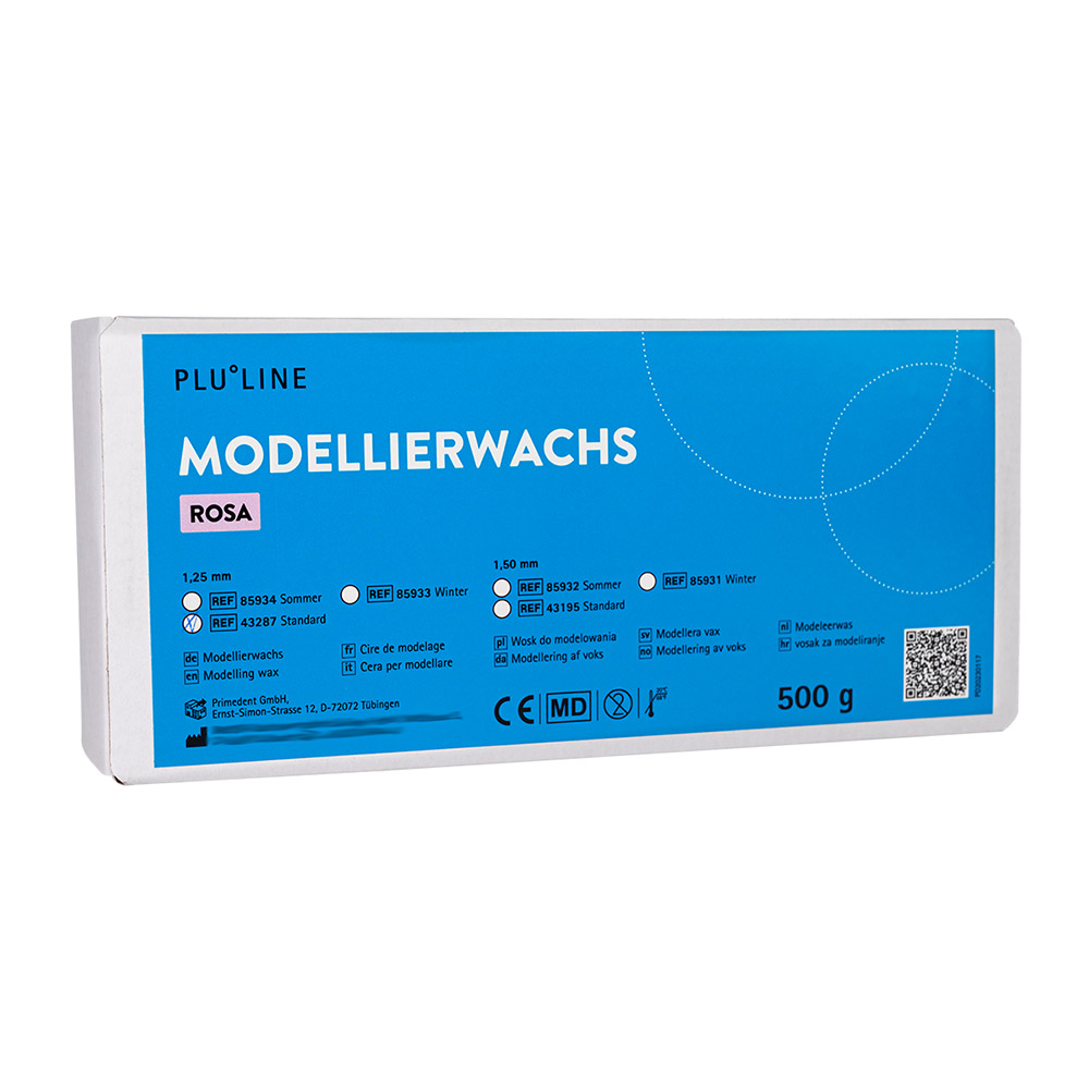 PLULINE Modellierwachs Standard 1,25 mm, 500 g Packung