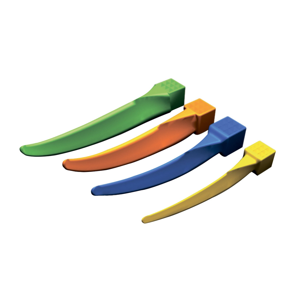 G-Wedges gelb Plastik Ultraklein, 100 Stück