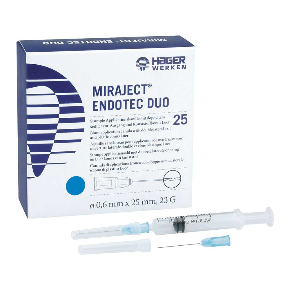 Miraject Endotec Duo 0,6 x 25 mm 23G, 25 stk.