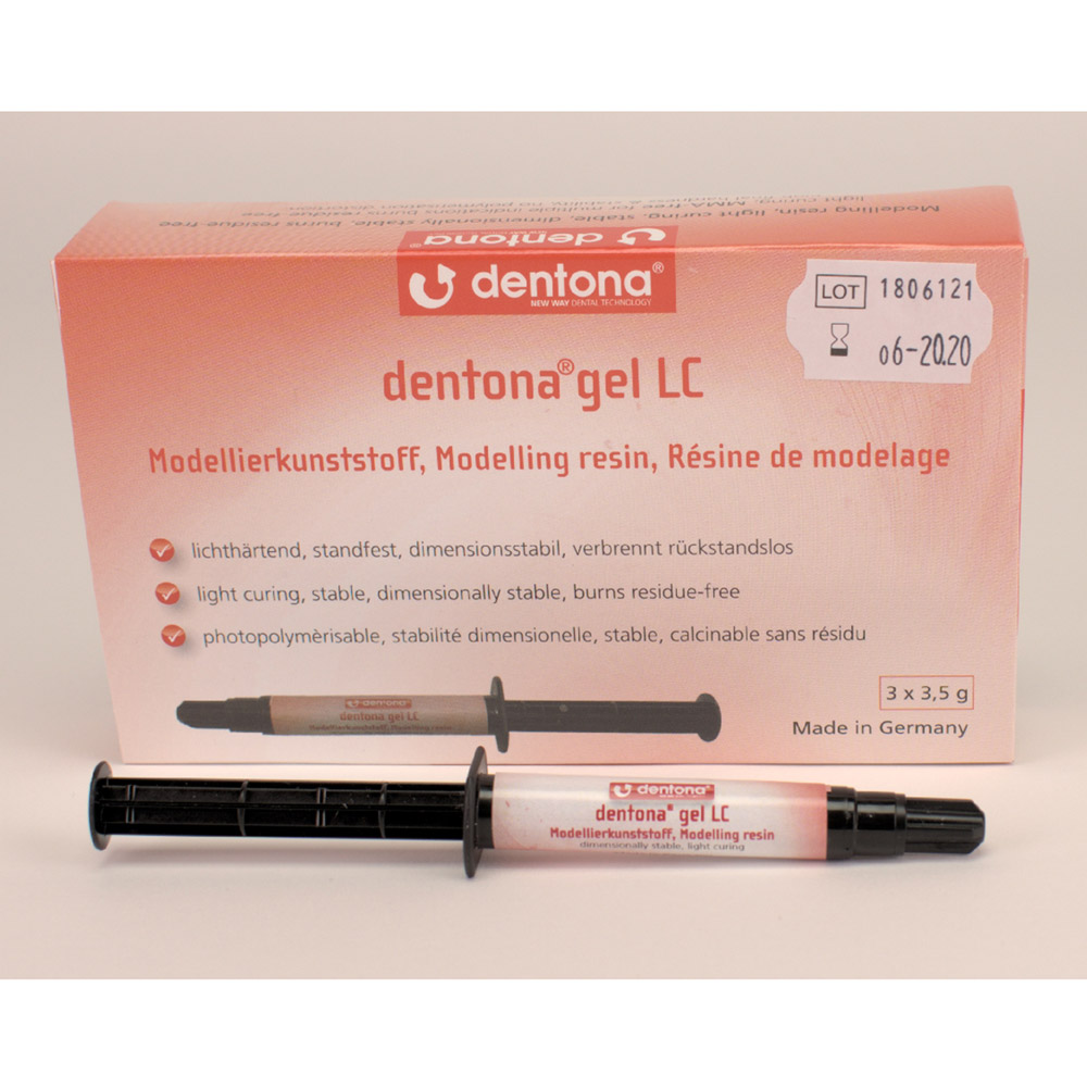 Dentona Gel LC 3 x 3,5 g sprøjte + 10 applikatorer, sæt