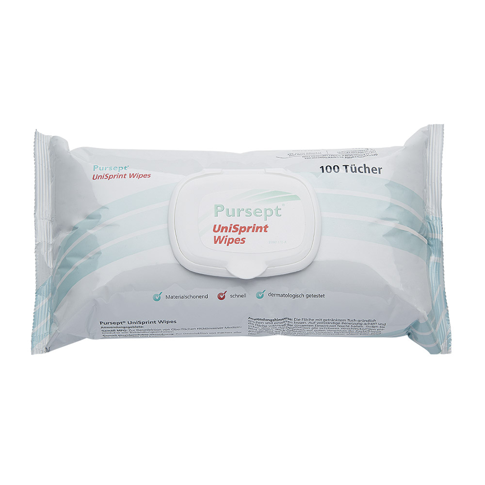 Pursept Unisprint Vådservietter, 100 stk. Softpack