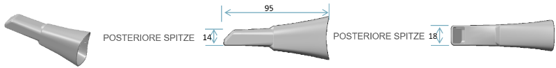 CS 3600 smal spids, 5 stk.