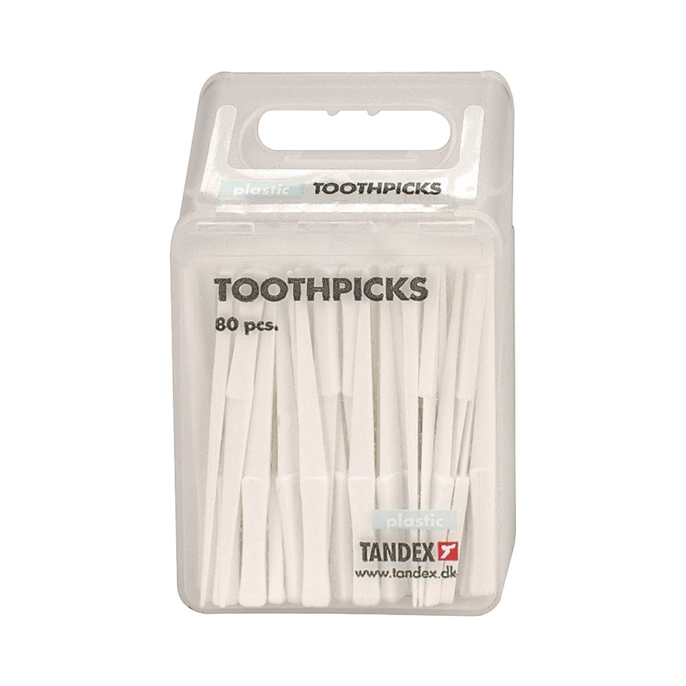 Plastiktandstikkere, 80 stk.