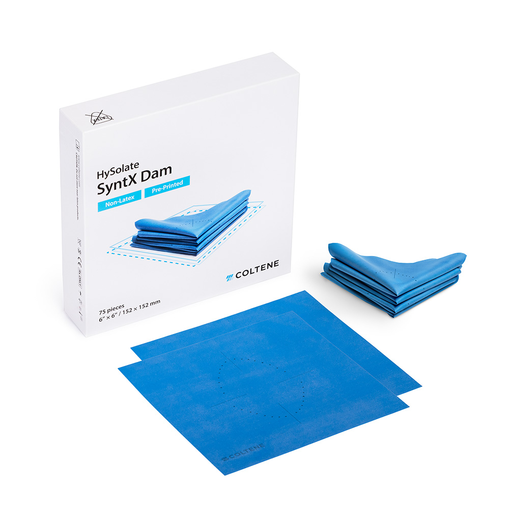 HySolate SyntX Dam Non-Latex 152 x 152 mm trykt, 75 stk.