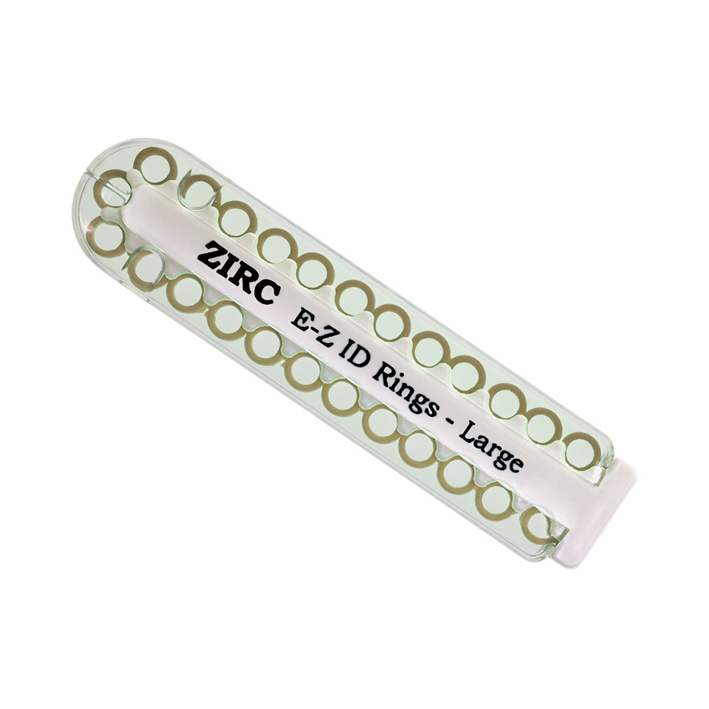EZ-ID markeringsringe store beige, 25 stk.