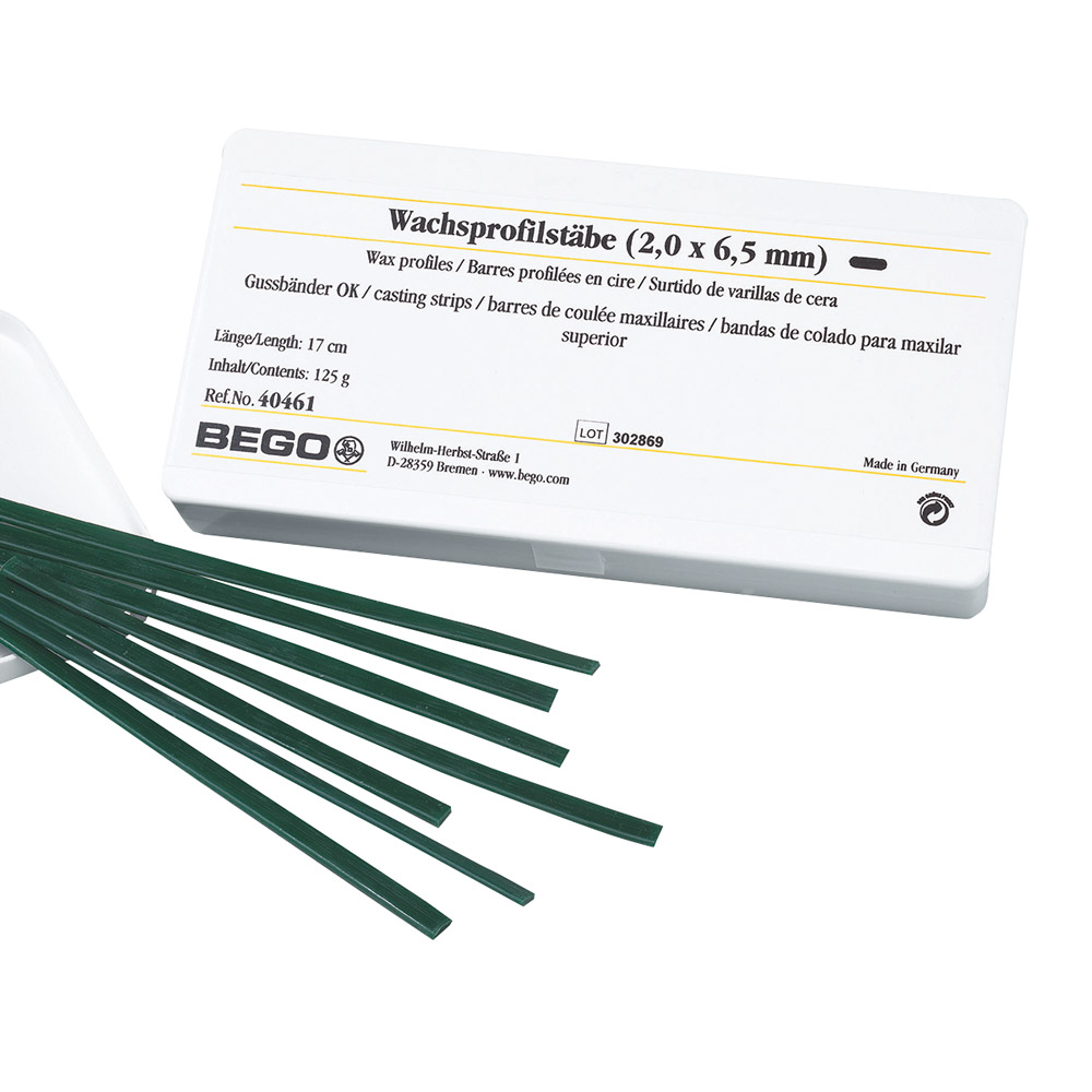 Voksprofilstænger 2,0 x 6,5 mm, 125 g