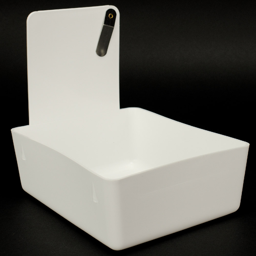 Arbejdsbakke 117,8 x 127 x 63,5 mm hvid, 12 stk.