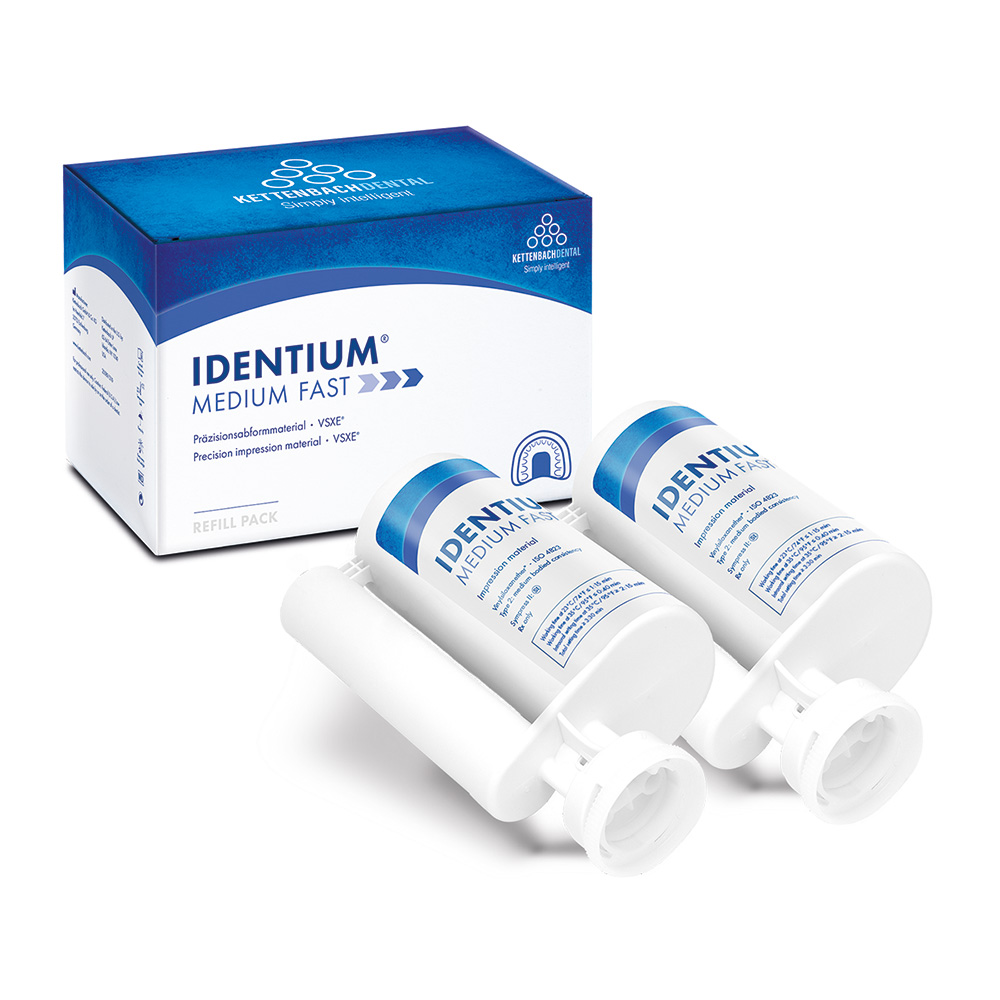 Identium Medium Fast Patron, 2 x 380 ml Genopfyldning