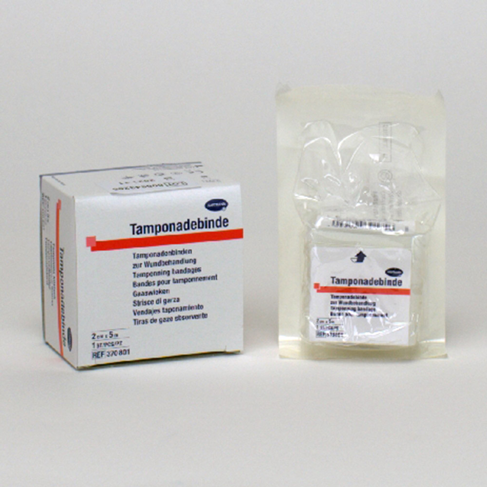 Steril tamponadebind 2 cm, 5 m pakke