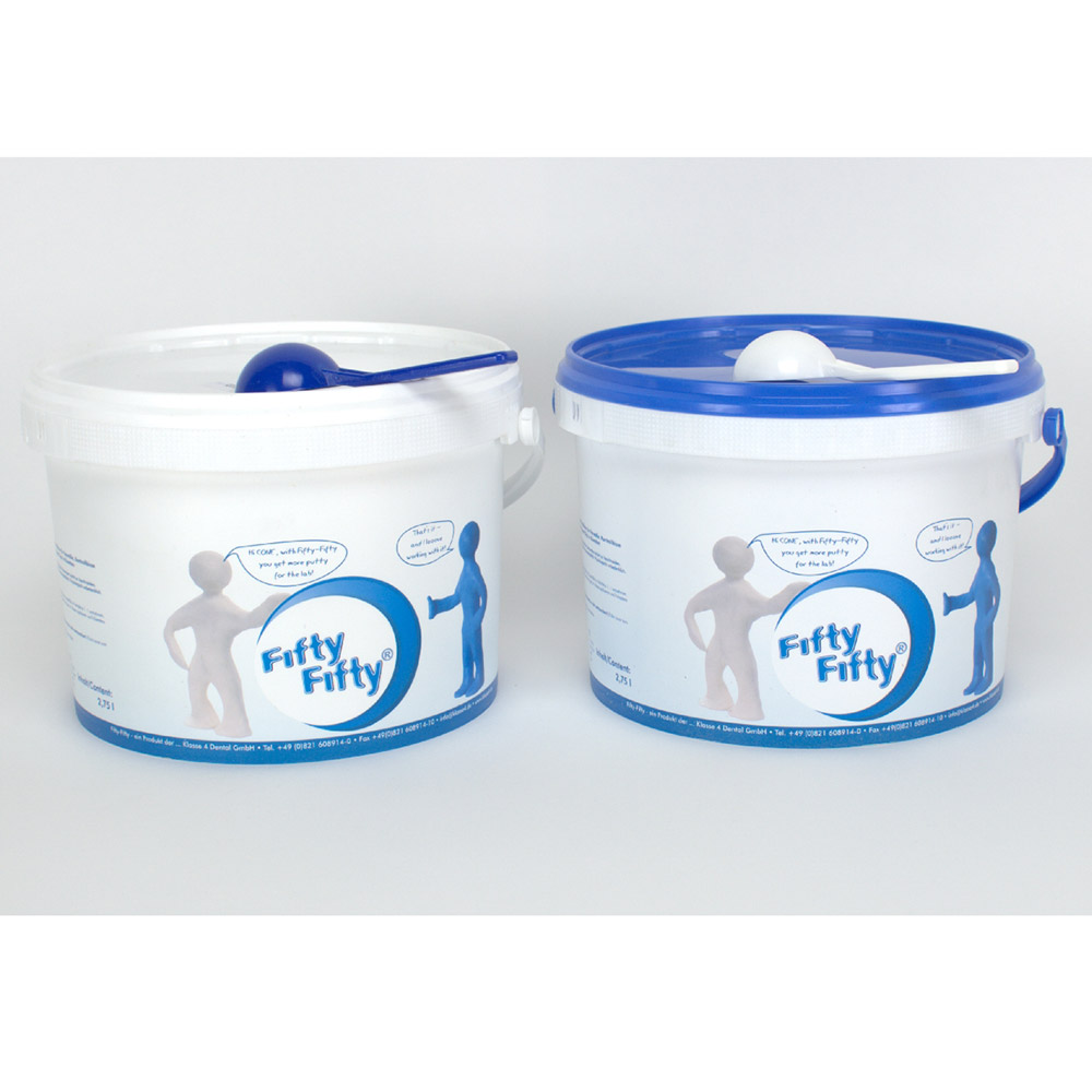 Knetsilikone Fifty-Fifty, 2 x 2,75 L pakke