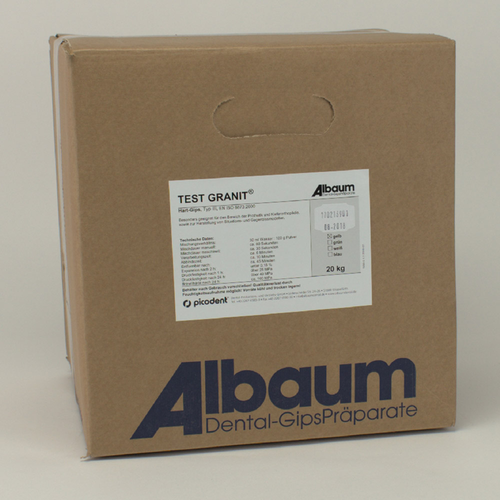 Test Granit gul, 20 kg karton
