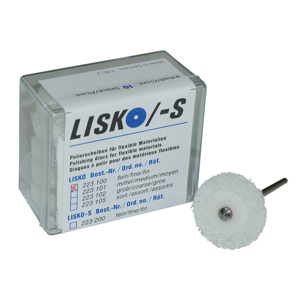 Lisko polerskiver fin hvide, 10 stk.