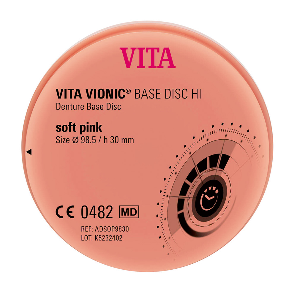 VITA Vionic Base Disc HI 98,5 x 30 mm soft-rosa, stk.