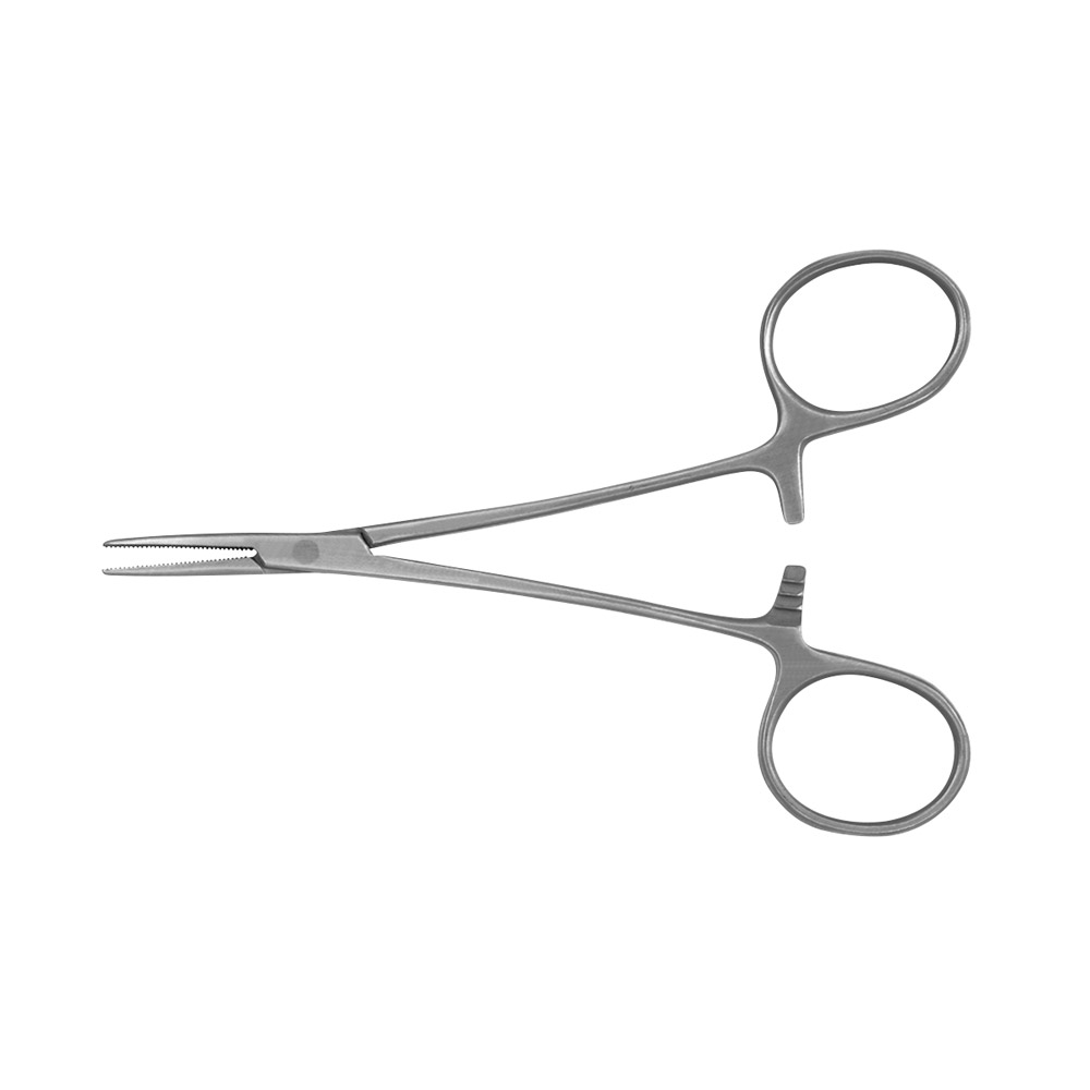 Arterieklampe Halsted Mosquito 4 12,0 cm lige, stk.