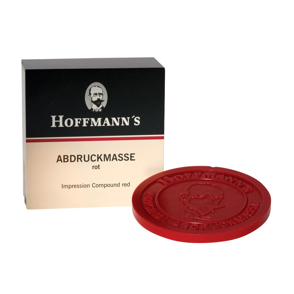 Hoffmanns aftrykmasse rød plader, 6 stk.