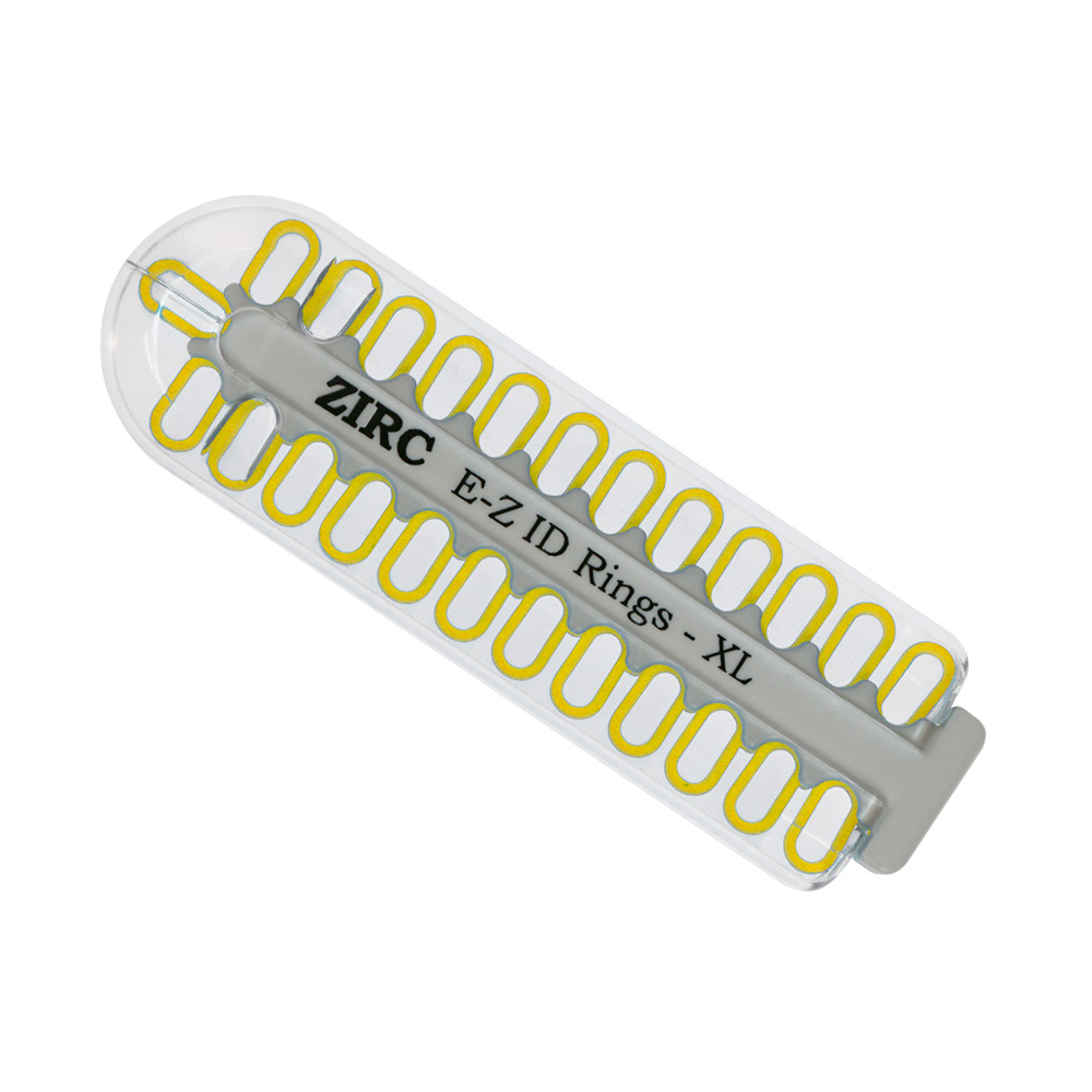 EZ-ID markeringsringe x-store neongule, 25 stk.