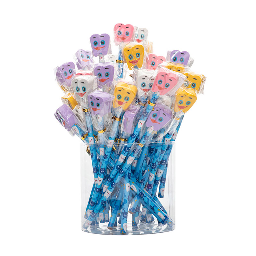 Blyant med viskelæder, 48 stk.