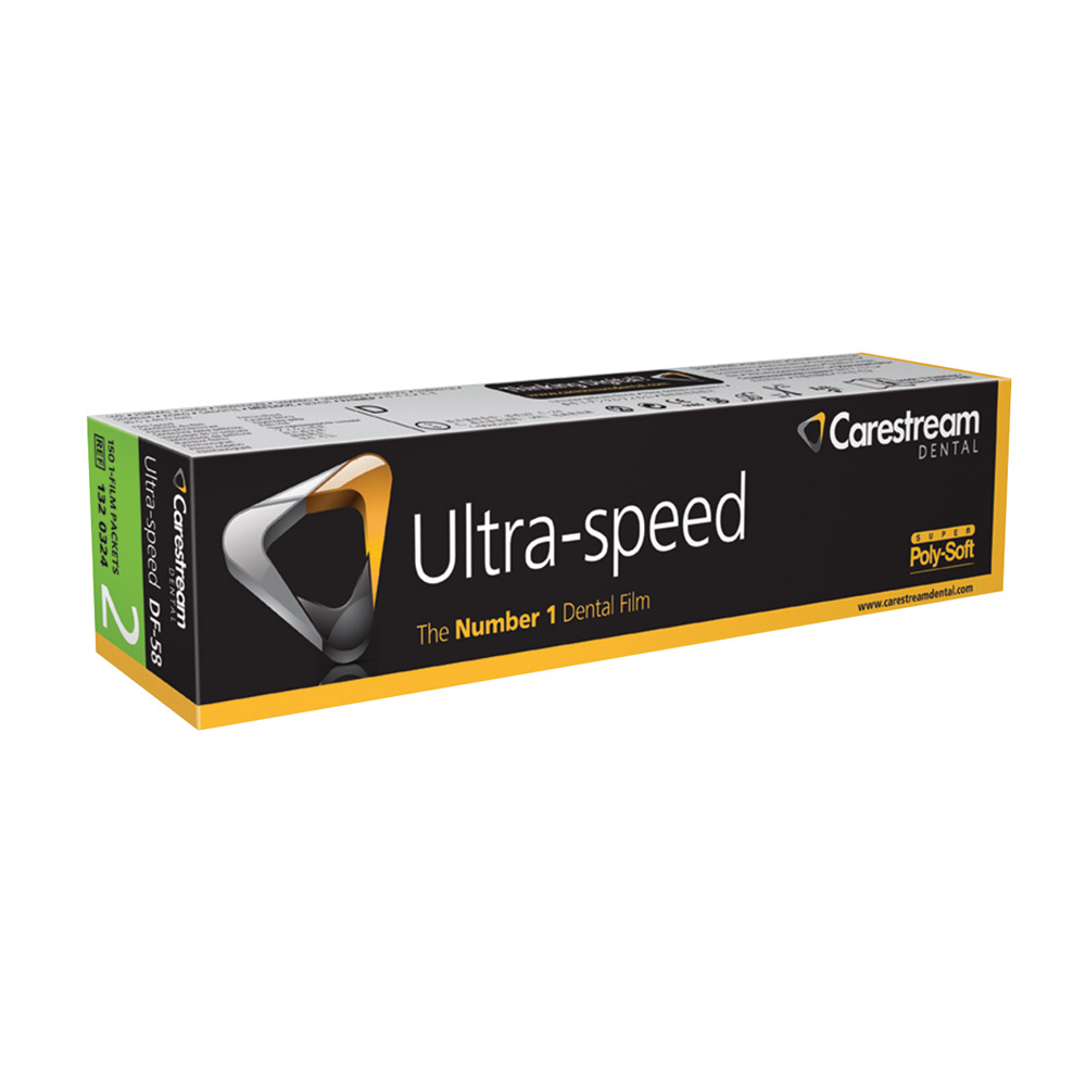 Ultra speed DF 58 3 x 4 cm, pakke med 150 enkeltfilm