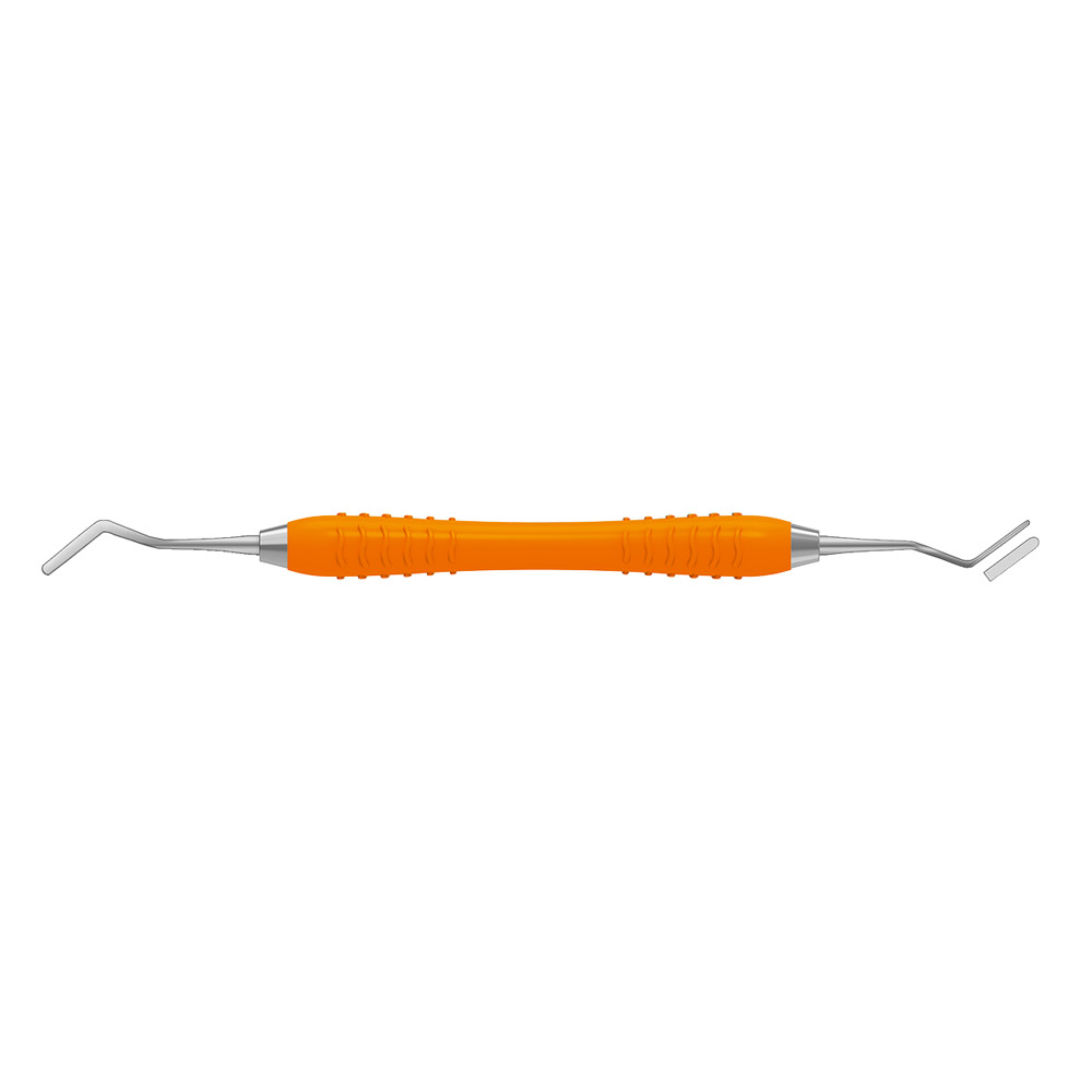 Heidemann spartel 2,0/0,3 mm fleksibel Colori silikonehåndtag orange, stk.