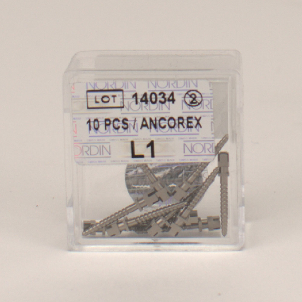Ancorex Skruepinde L1, 10 stk.