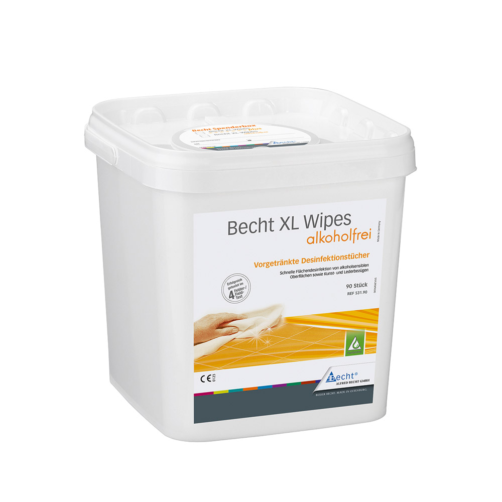 Becht XL Wipes alkoholfri, 90 stk. æske