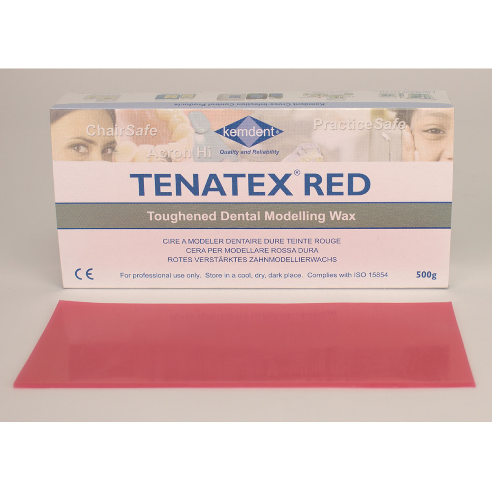 Tenatex voks rød, 500 g