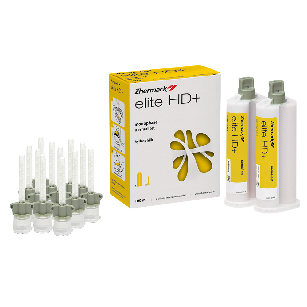 Elite HD+ Monofase normalhærdende, 2 x 50 ml patron, 12 blandetips