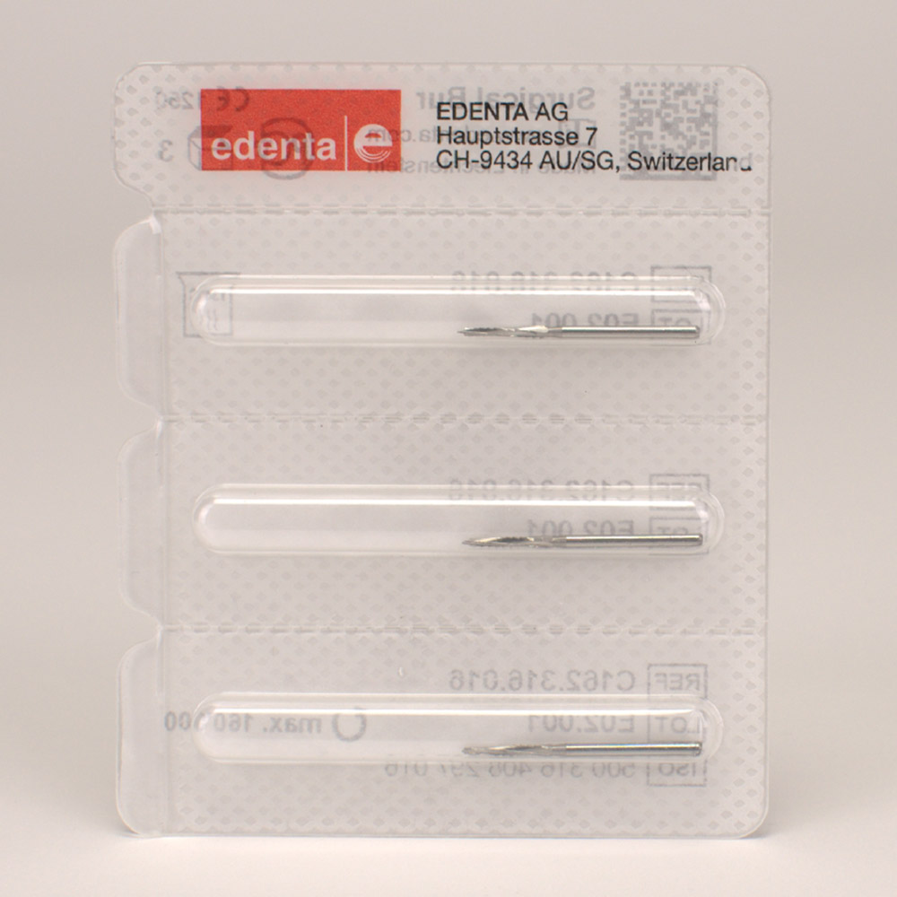 Kirurgisk fræser FGXL C162 016, 3 stk.