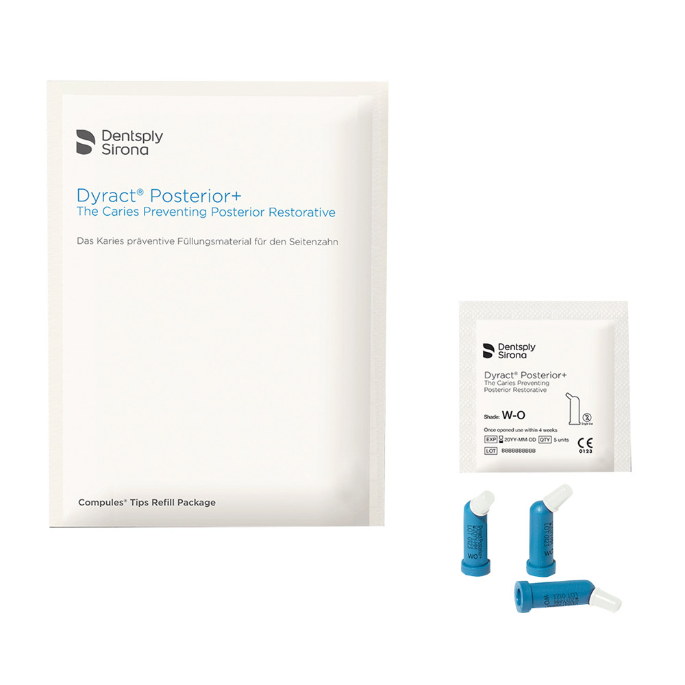 Dyract Posterior + hvid-opak, pakke med 20 x 0,25 g