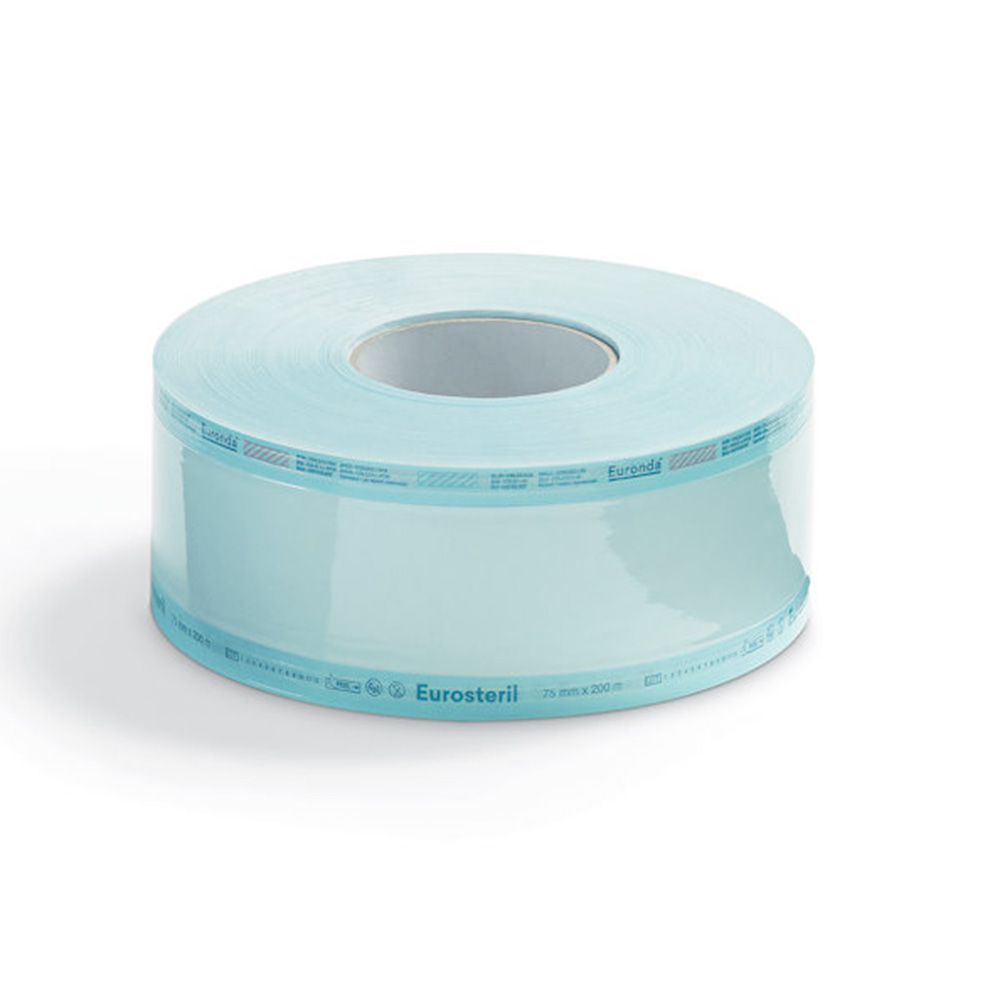 Sterilisationsfolie 7,5 cm, 200 m rulle